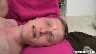 He's surprised when he sees the size of the his partner's huge cock He's surprised when he sees the size of the his partner's huge cock