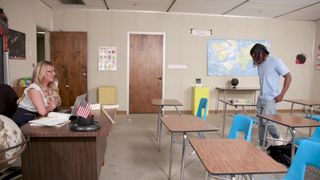 Lolly Dames is surprised when she sees Mighty Dee's big black cock