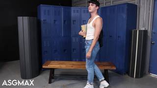 Twink Rob Quin rimming step uncle Marco Lorenzo in locker room Twink, Scripted Videos, Anal , Full HD, Blowjob, Bareback