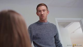 Kali Kingsley gets her tiny mouth full with Danny D's long fat cock