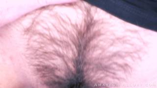 Penelope Reed is a brunette with hairy pussy who gives blowjob in POV Deepthroat, Licking Balls, Missionary, Cum in Mouth