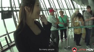 The height excites Mio Yuasa and makes her want to be fucked