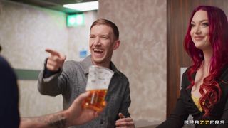 To get the job, redhead Cici Anders has to suck Danny D's giant cock