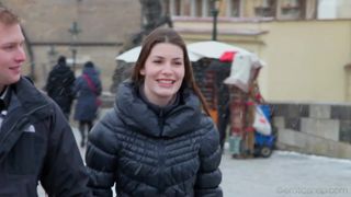 Erika Fucking in a winter romance getting fucked good