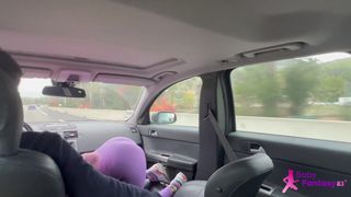 Babyfantasy83 resumes her blowjob in a public bathroom