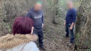 Babyfantasy83 is strolling in the forest and comes across two hot guys