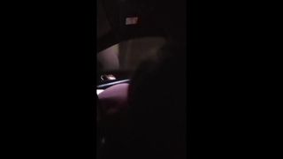 Louiselittlefrench sucks a hard cock inside the car!