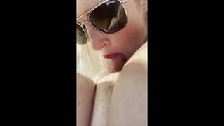 You have no idea how much this blonde loves fucking dick outdoors