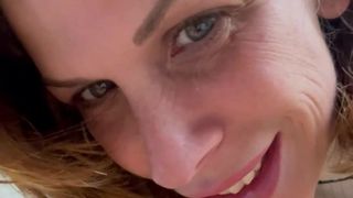 When alone she masturbates with her fingers and records it