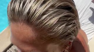 I think we all wanted oral sex in the pool with her mouth