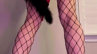 A toy stuffed in the pussy and a few spankings to make it enjoyable A toy stuffed in the pussy and a few spankings to make it enjoyable