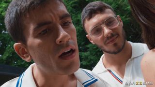 Sex worker Klara Divine sneaks a blowjob with Danny D