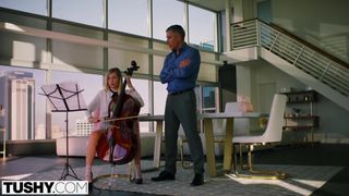 The bratty Carolina gets a lesson from her professor Mick
