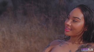 Honey Gold gets fucked by Seth Gamble outside in the desert!