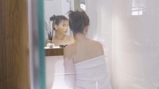 The most erotic solo moment of a very naughty brunette girl