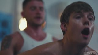 Compilation of two submissive guys with two muscular stallions