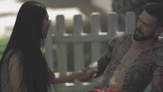 Blake Wilde spies on Katana and Juan Lucho fucking outside