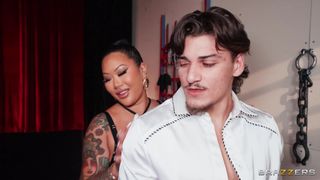 Connie Perignon and Victor Ray dominate Lulu Chu in this BDSM room
