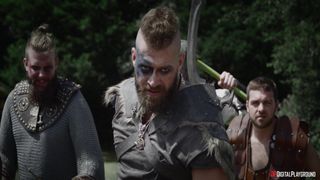 Amirah and Catherine share Xander's cock to unite viking clans