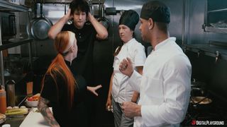 Black, Blowjob, Interracial, Tit Wank, XXX Scenario, Natural Big Tits