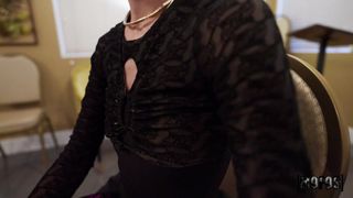 The widow starts fucking right after her husband's funeral