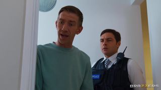 Sexy detective GeishaKyd sucks Danny D's monster white cock