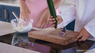 Abigaiil Morris and Danny D turn cooking show into saucy fuck