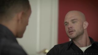 Cliff Jensen tries to calm down his mate's, AJ Sloan, nerves