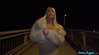 Busty UK blonde Miss Teela slurps cock like a lollipop