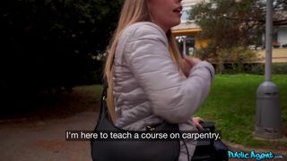 Blonde Samantha Joiner gets taken inside to get fucked
