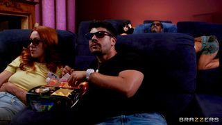 Isiah Maxwell gets his dick sucked my Miss Lexa in the cinema