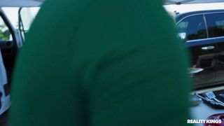 Diamond Franco allures J Mac to the van to get fucked!